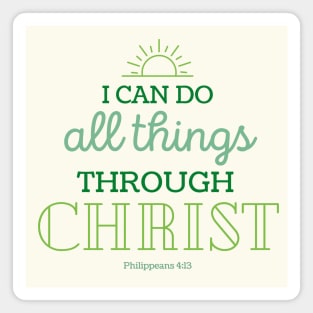 2023 LDS Youth Theme I Can Do All Things Through Christ Magnet